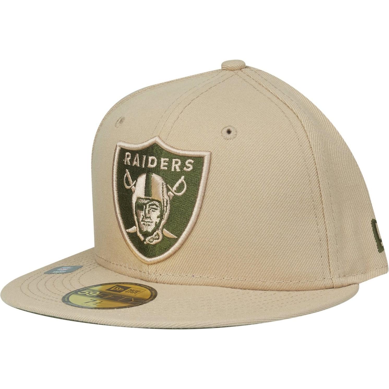 Thumbnail - New Era, Herren, Cap, 59Fifty Cap - ANNIVERSARY Las Vegas Raiders - 7 1/8, Beige, (7 1/8)