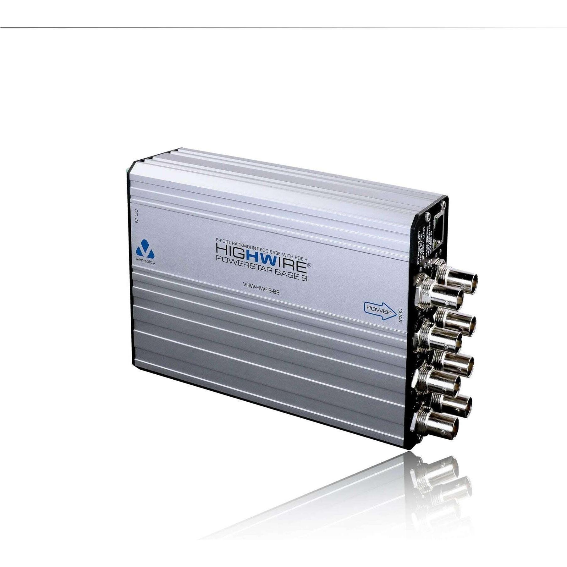 Veracity HIGHWIRE Powerstar Base8 (802.3af (PoE), 25 W), PoE Injector