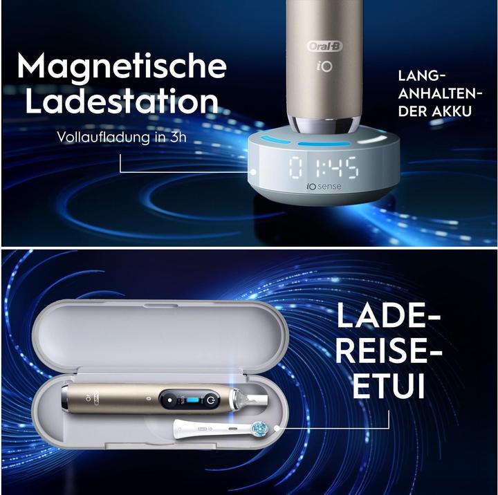Actual product image Oral-B iO Series 10 Eclipse Gold Special Edition Elektrische Zahnbürste (Oscillating toothbrush)