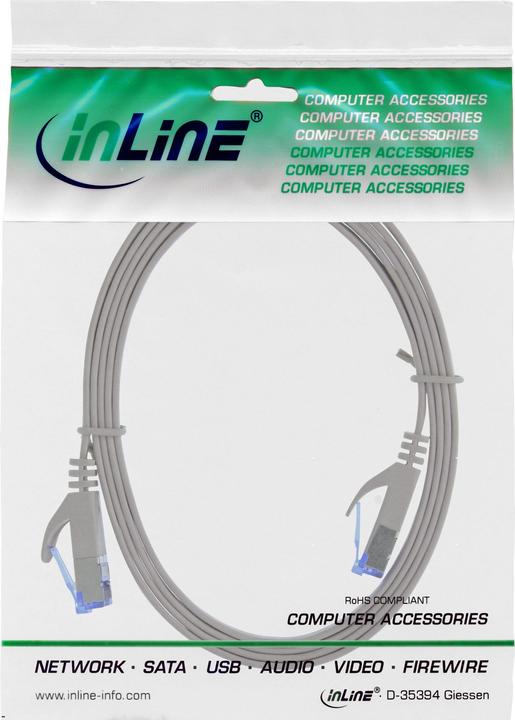 Produktbild InLine Patch-Kabel RJ-45 (M) bis RJ-45 (M) (U/FTP, CAT6a, 1.50 m)