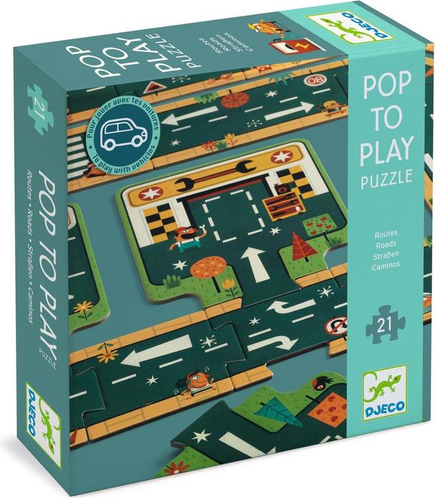 Immagine prodotto Djeco Puzzle gigante strada 21 pezzi (21 pezzi)