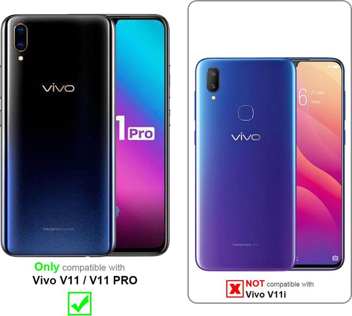 Actual product image Cadorabo Book Invisible Magnet Cover (Vivo V11 Pro, Vivo V11)