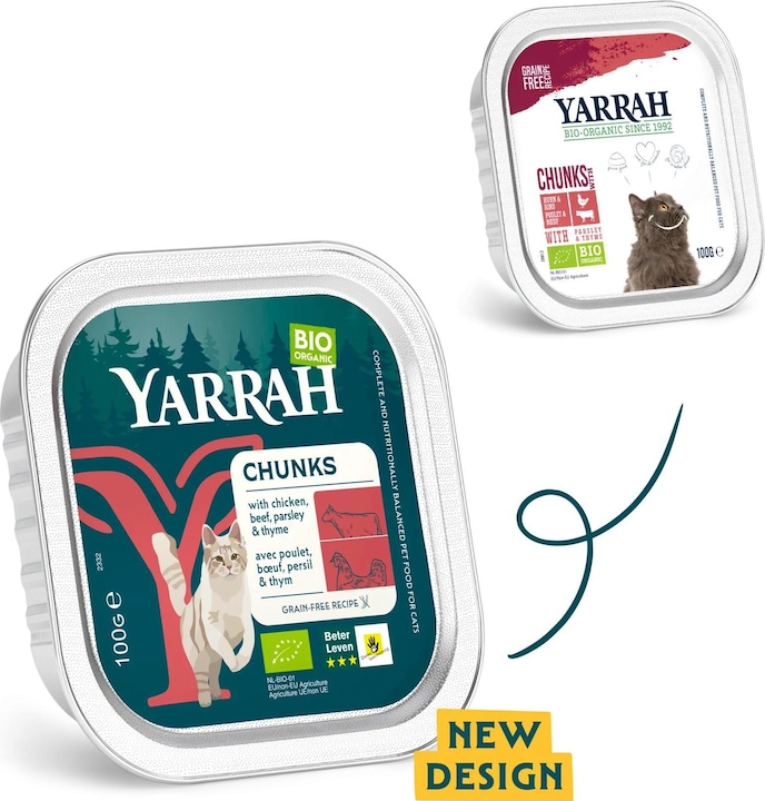 Produktbild Yarrah BIO Nassfutter Rind & Huhn (Junior, Adult, Senior, 1 Stk., 100 g)