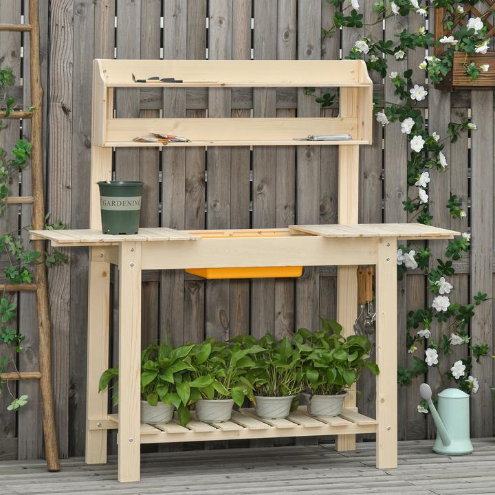 Actual product image Outsunny Planting table with adjustable work surface (100 cm)