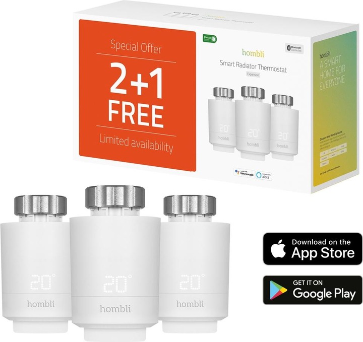 Actual product image Hombli Smart Radiator Thermostat Expansion pack