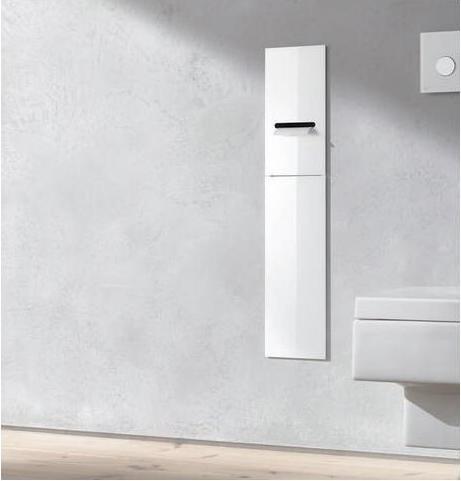 Actual product image Emco WC module ASIS 2.0 UP 811x170mm door hinge left black