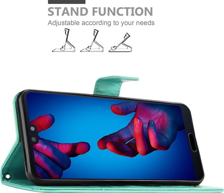 Actual product image Cadorabo Flower Book Cover (Huawei P20)