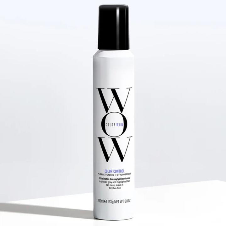 Actual product image Color Wow Colour Control Purple Toning + Styling Foam (ond hair ) - Styling tinting foam - 200ml (200 ml, Foaming agent)
