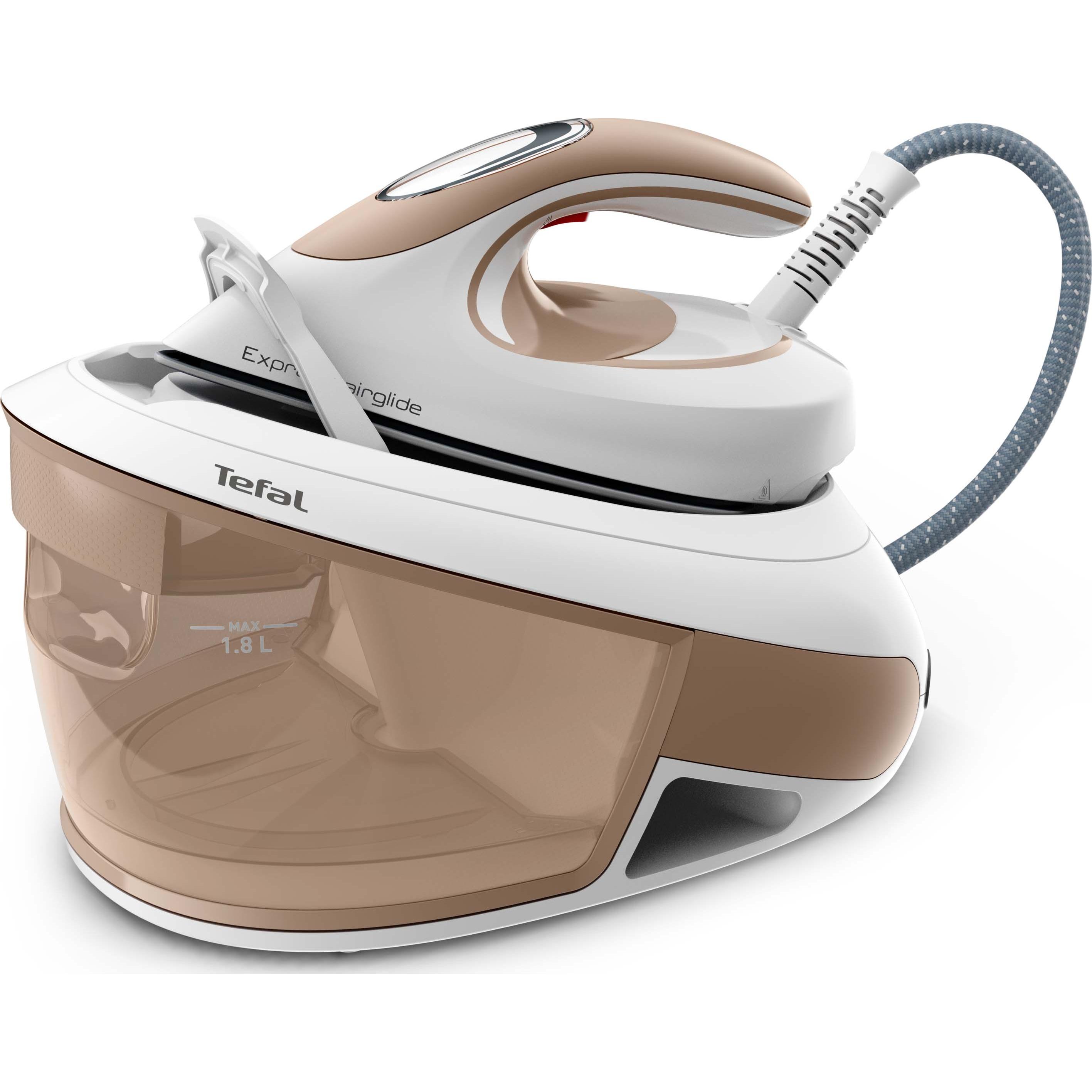 Tefal TEF Dampfgenerator, Bügeleisen, Weiss, Braun