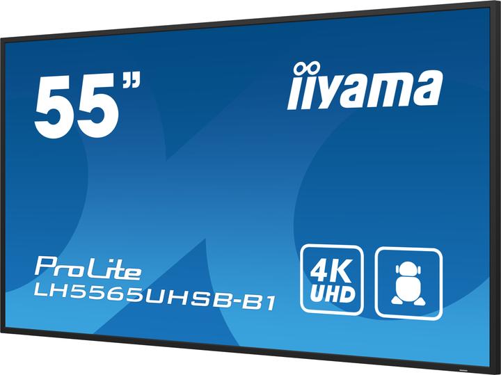 Produktbild iiyama 55" 3840x2160, UHD IPS panel, Haze 1%, 8 (3840 x 2160 Pixel, 54.60")
