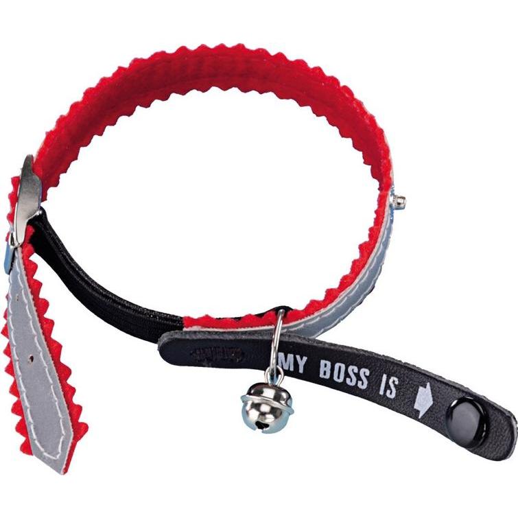 Nobby Adress-Katzenhalsband My Boss is (23, 24, 25, 27, 28, 29, 30, Katze), Halsband + Leine