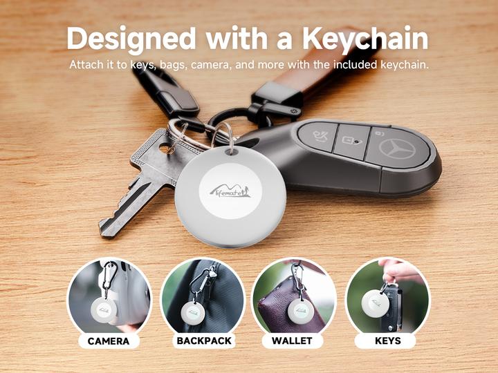 Immagine prodotto Mili Lifemate Bluetooth GPS-Tracker LifeTag HD-P16-3 Apple Weiss (iOS)