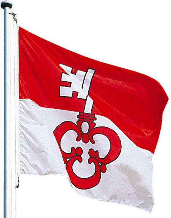 Actual product image Keller Fahnen Kantonsfahne klassisch Obwalden Polyester 200x200 cm