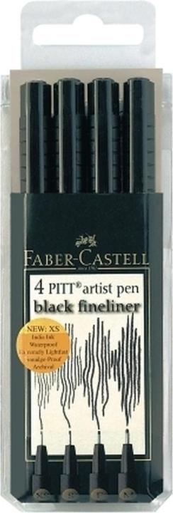 Produktbild Faber-Castell Pitt Artist Pen (Schwarz, 4 x)