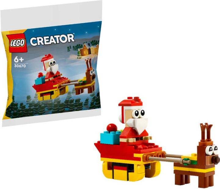 Produktbild LEGO Weihnachtsmann auf Schlittenfahrt (30670, LEGO Creator Expert)