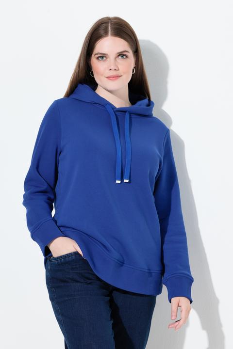 Produktbild Ulla Popken Hoodie, Rippbündchen, Kapuze, Langarm (60)