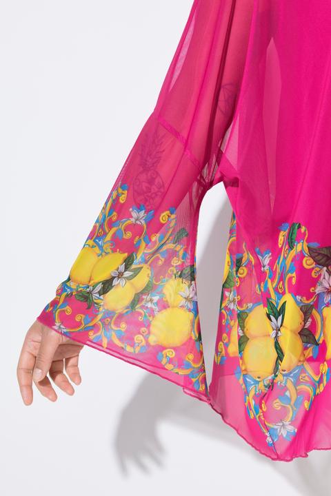 Produktbild Miamoda Meshbluse, oversized, Zitronen-Bordüre (54)