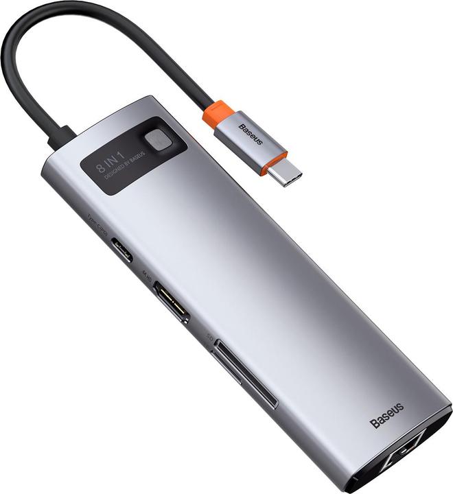 Baseus Metal Gelam Series (USB-C, 8 Ports)