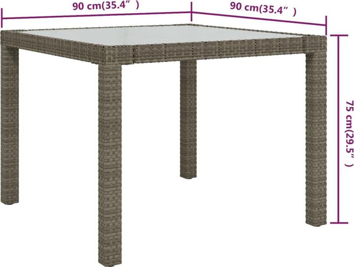 Produktbild vidaXL Gartentisch (150 x 90 x 75 cm)