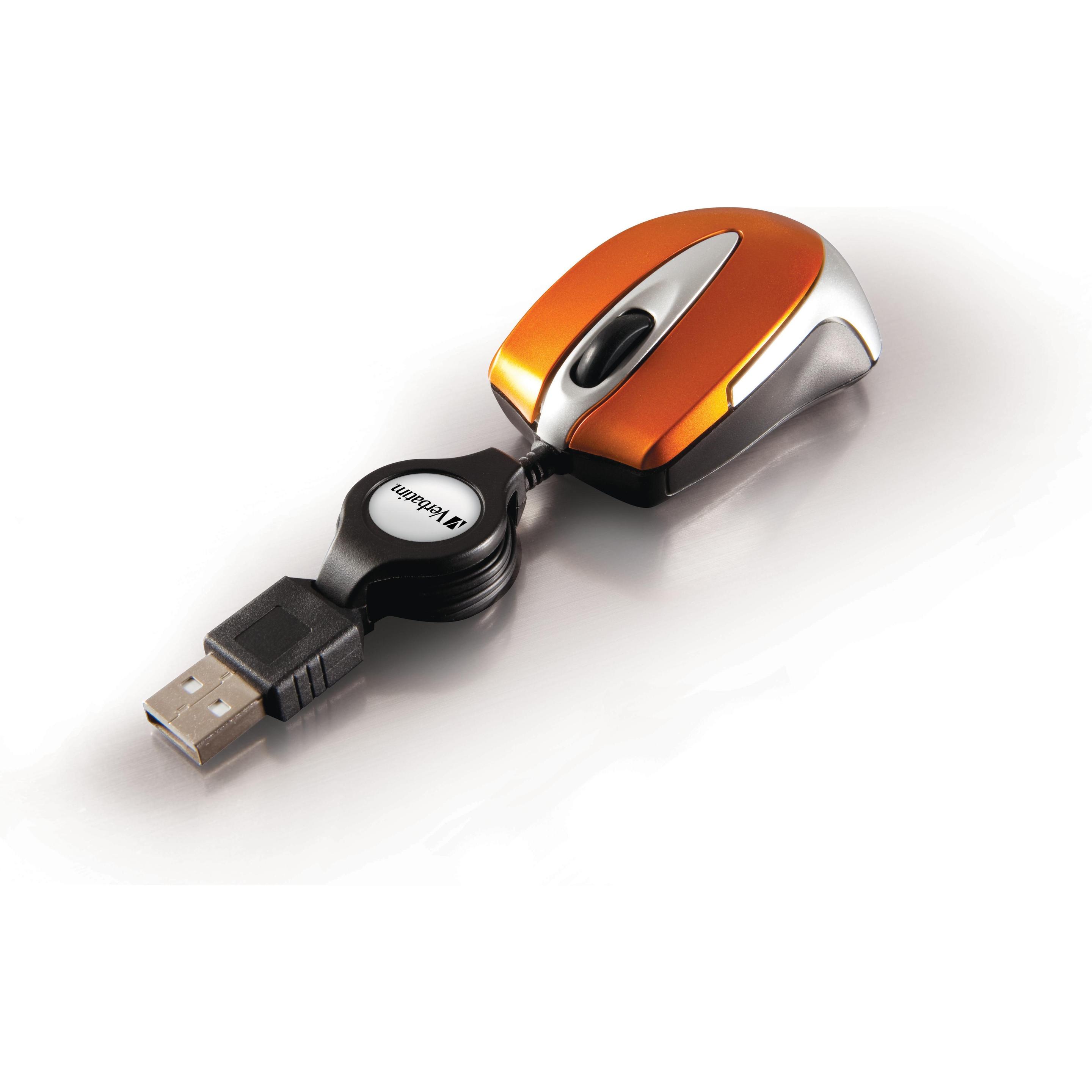 Thumbnail - Verbatim Go Mini (Kabelgebunden), Maus, Orange