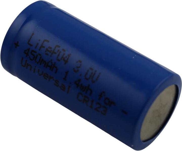 Immagine prodotto Avizar Batteria CR123 LiFePO4 3.0V 450mAh (1 pz., RCR123A, 450 mAh)