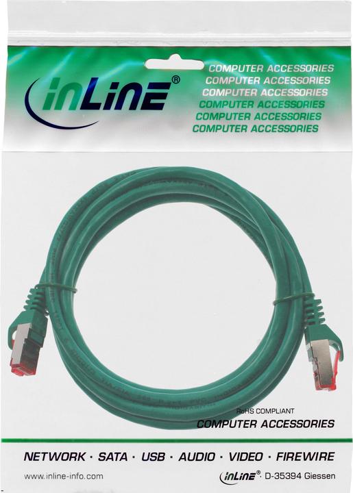 Produktbild InLine Netzwerkkabel (S/FTP, CAT6, 1 m)