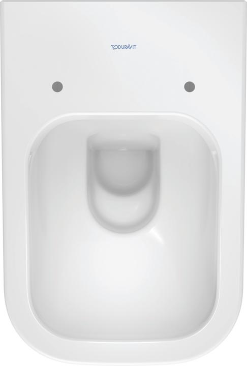 Actual product image Duravit Wall-hung WC HAPPY D.2 RIMLESS deep, 365x540mm HygieneGlaze white