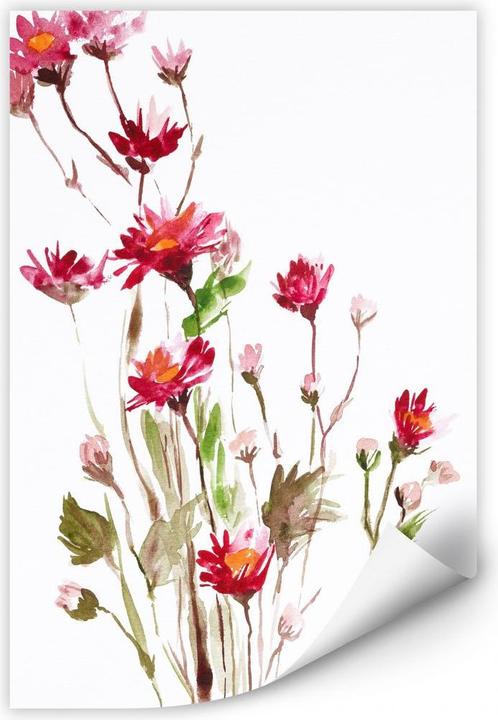 Actual product image Trenddeko Illustrated Wild Flower (70 x 100 cm)