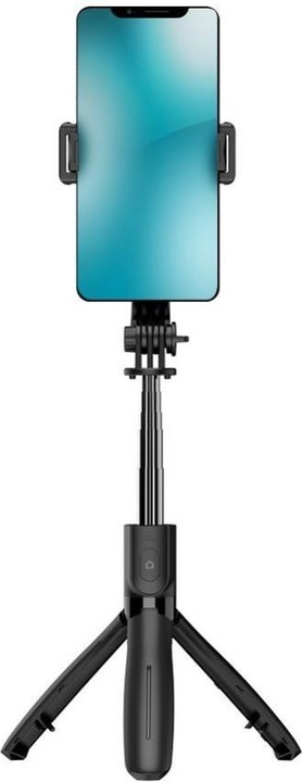 Actual product image BlueStar Stylus Blue Star BLUE STAR selfie stick with wireless remote control tripod L21 black