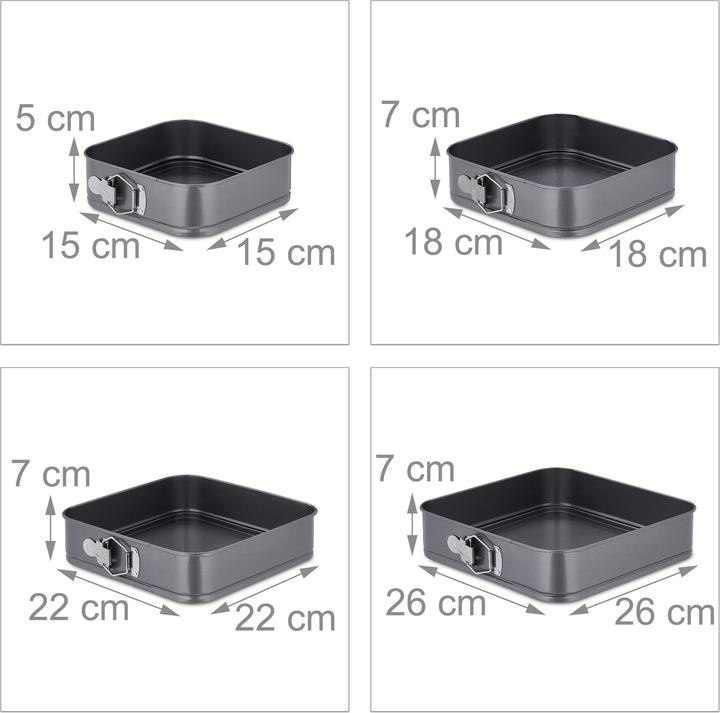Actual product image Relaxdays 4x springform pan