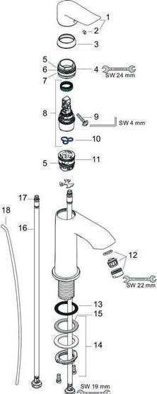 Produktbild hansgrohe Metris Chrom