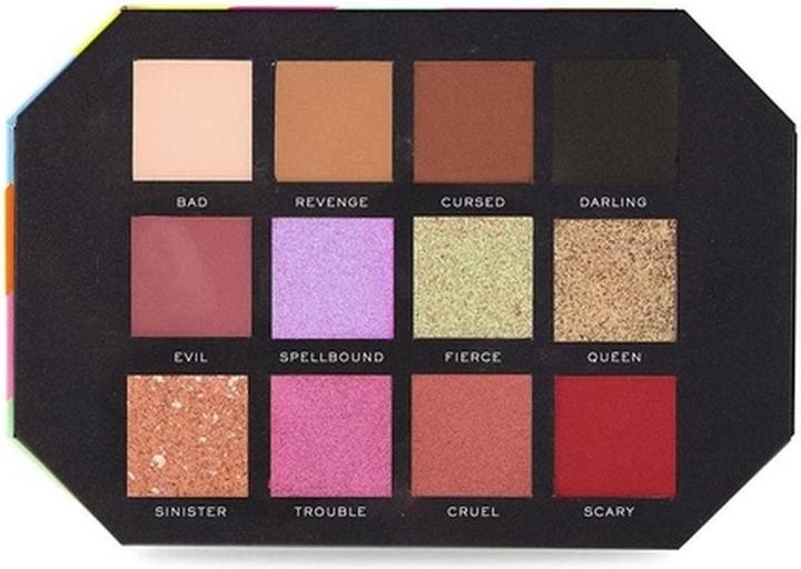 Image du produit Mad Beauty Palette d'ombres à paupières Disney Villains (12 x 2,5 g) (Rose, Noir, Marron, Beige)