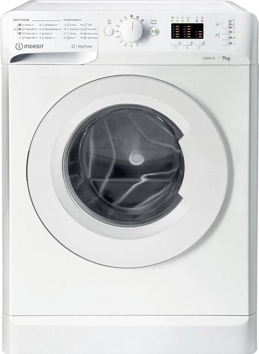 Produktbild Indesit Washing machine MTWA 71252 W EE, Front loading, E, Washing capacity 7 kg, 1200 RPM, Depth 54 (7 kg, Links)