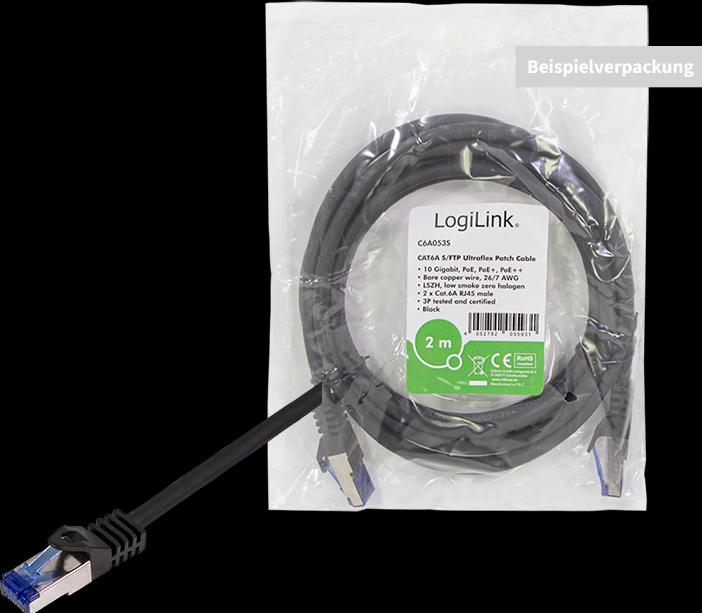 Produktbild LogiLink Netzwerkkabel (S/FTP, CAT6a, 5 m)