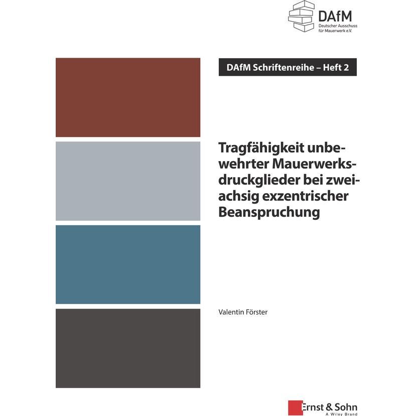 Förster:Tragfähigkeit unbewehrter Mauer, Fachbücher von Ernst & Sohn
