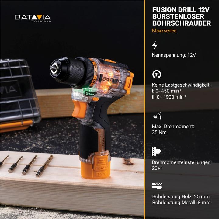 Actual product image Batavia Multifunctional workbench 4-in-1 (Drill driver)