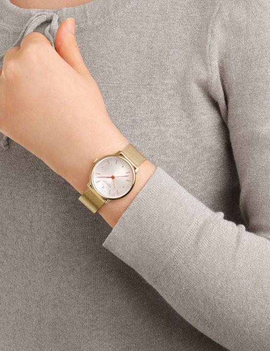 Immagine prodotto Mondaine MLE.33111.SM Orologio da donna Doppio 33mm (Orologio da polso analogico, Fatto in Svizzera, 33 mm)