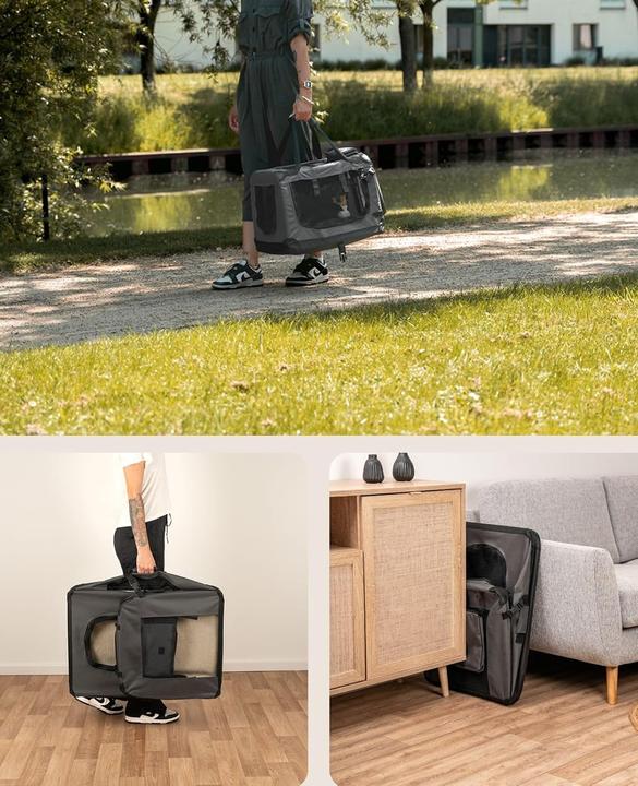 Actual product image Ionto Dog transport box (Dog, Foldable, Breathable, Washable)