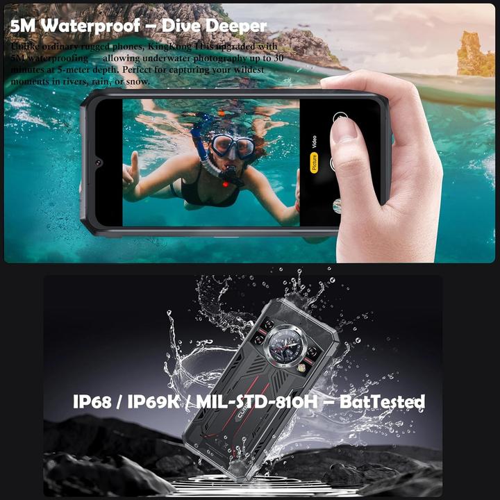 Actual product image Cubot Smartphone CUBKK11BLK (256 GB, Black, 6.72", 5G)