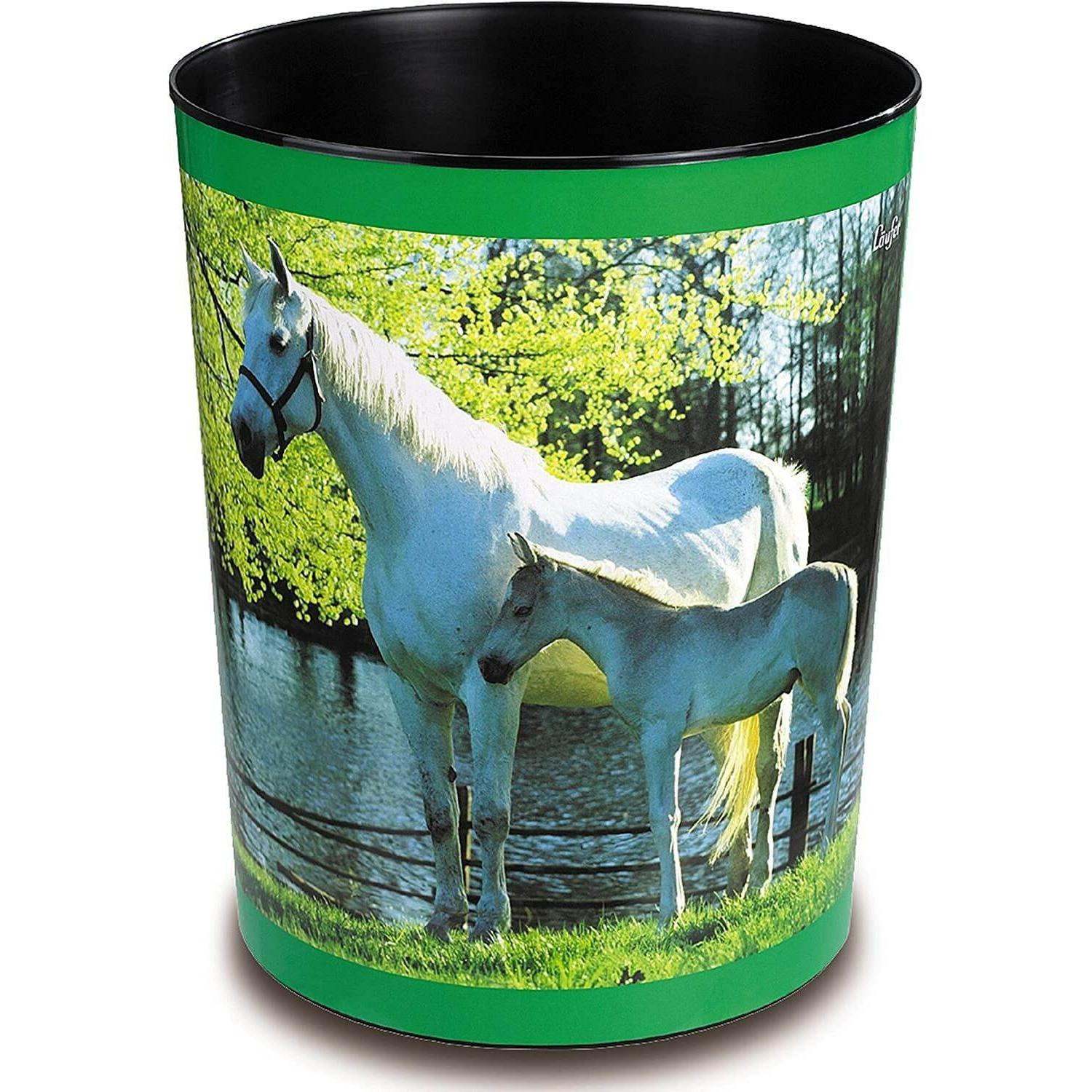 Läufer Pferd/See, Abfalleimer, Mehrfarbig