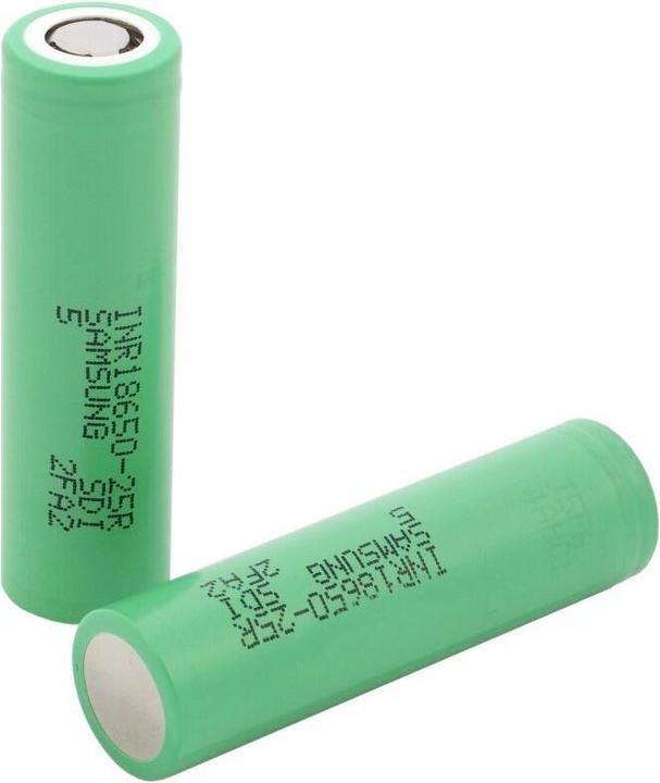 Actual product image Everactive 2x 18650 Li-Ion SAMSUNG INR18650-25R*!BOX! (2 pcs., 18650, 2500 mAh)