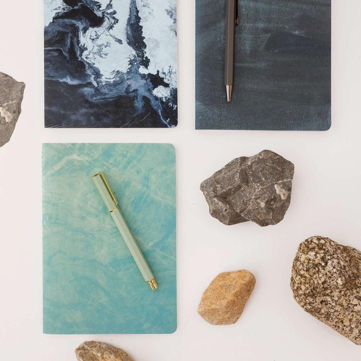 Actual product image Miquelrius Stone green notebook (A5, Plain, Hardcover)