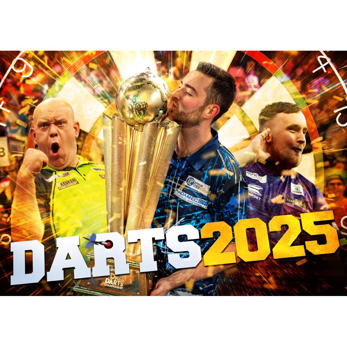 ML Publishing LLC, Kalender, Darts Kalender 2025 (Harter Einband, Deutsch)