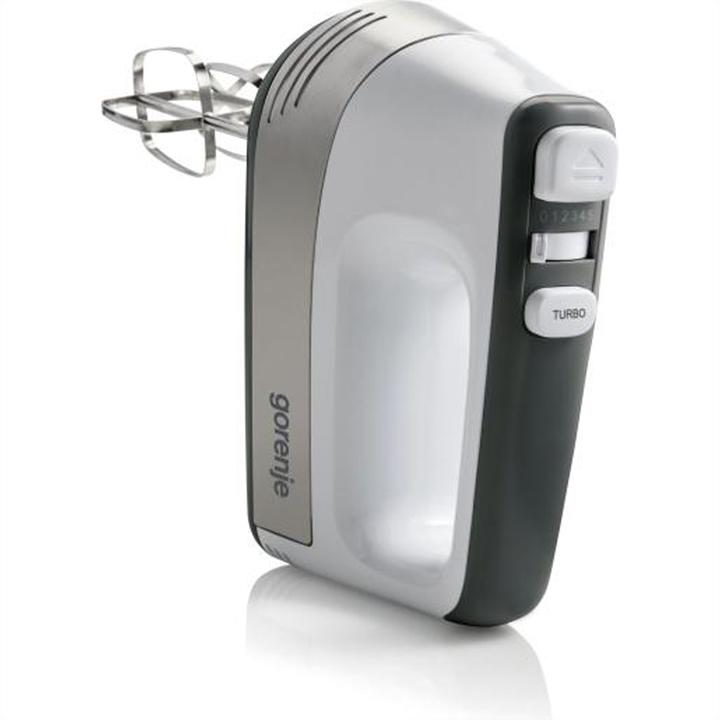 Actual product image Gorenje Hand mixer, silver-white- 500 W, DC motor, 5 speed settings, turbo button, stainless steel bowl (500 W)