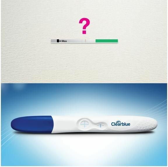 Actual product image Clearblue with discolouring tip (1 x)