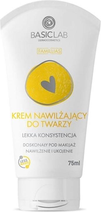 Actual product image BasicLab Famillias Cream Facial Moisturiser Light Texture 75Ml (75 ml, 24h cream)