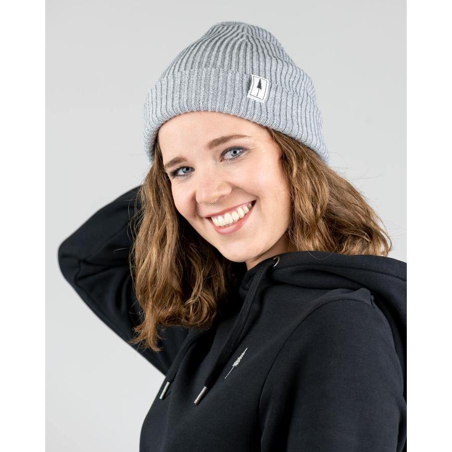 Nikin, Unisex, Mütze, Treeanie Folded Polylana Ripped light grey mel, Grau, (One Size)