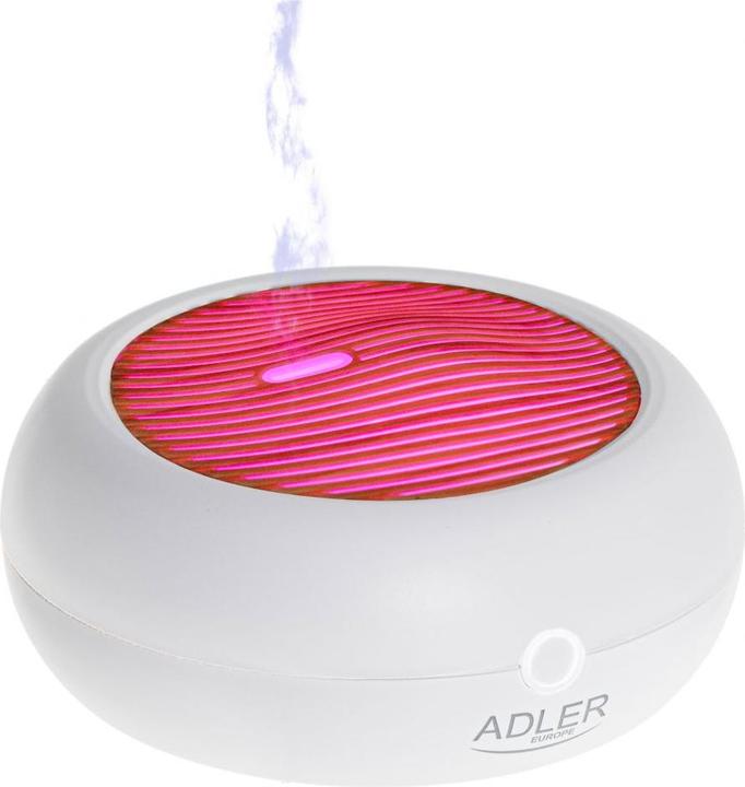 Adler AD 7969 USB Ultrasonic aroma diffuser 3in1, White (70 ml)