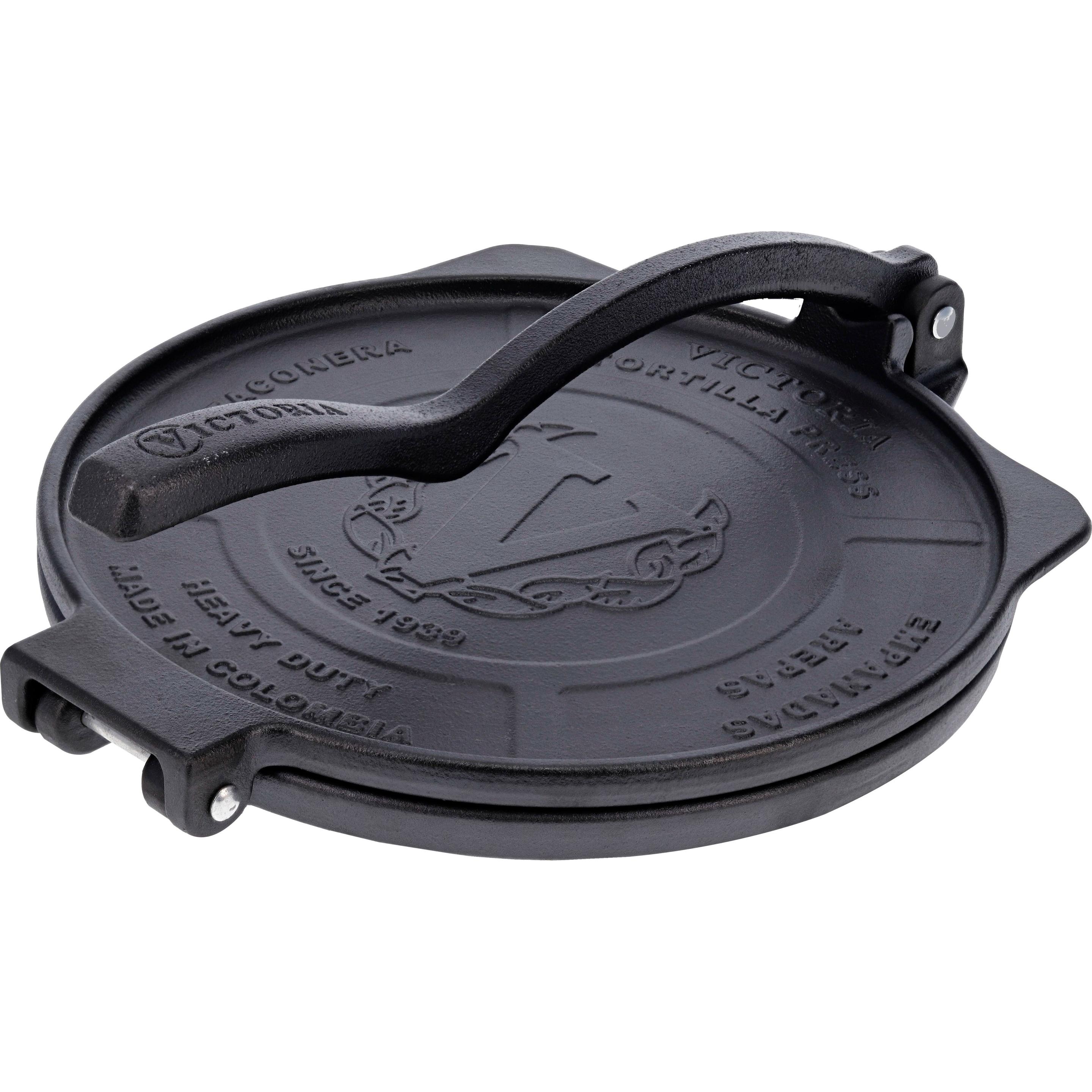Victoria Tortillapers gietijzer Ã˜20 cm (36997), Gadget da cucina, Nero