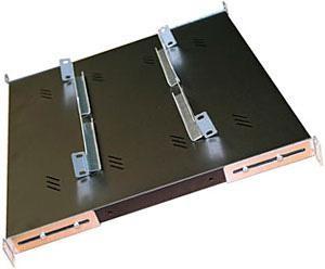 Productafbeelding Triton 19" plank 1U 550mm 80kg kunststof zwart - Zwart - 80 kg - 1U